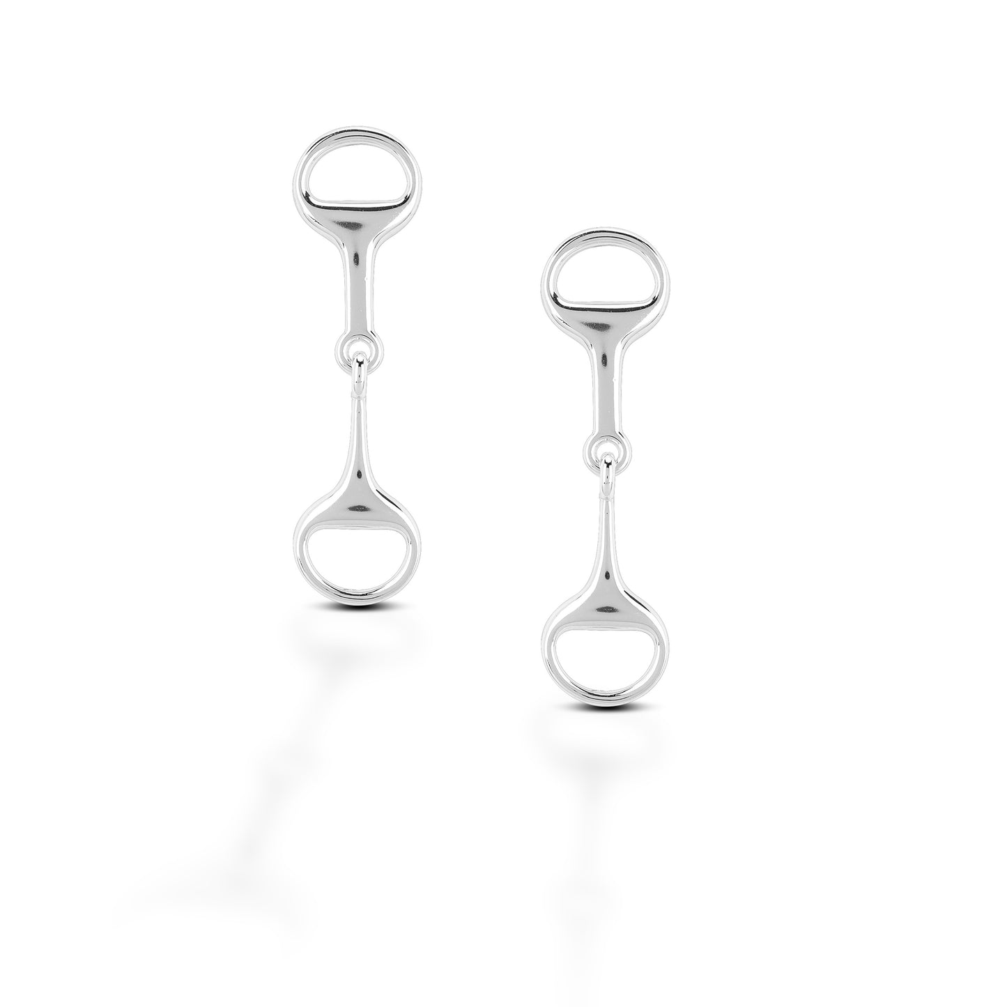 Brass Dangle Bit Earrings