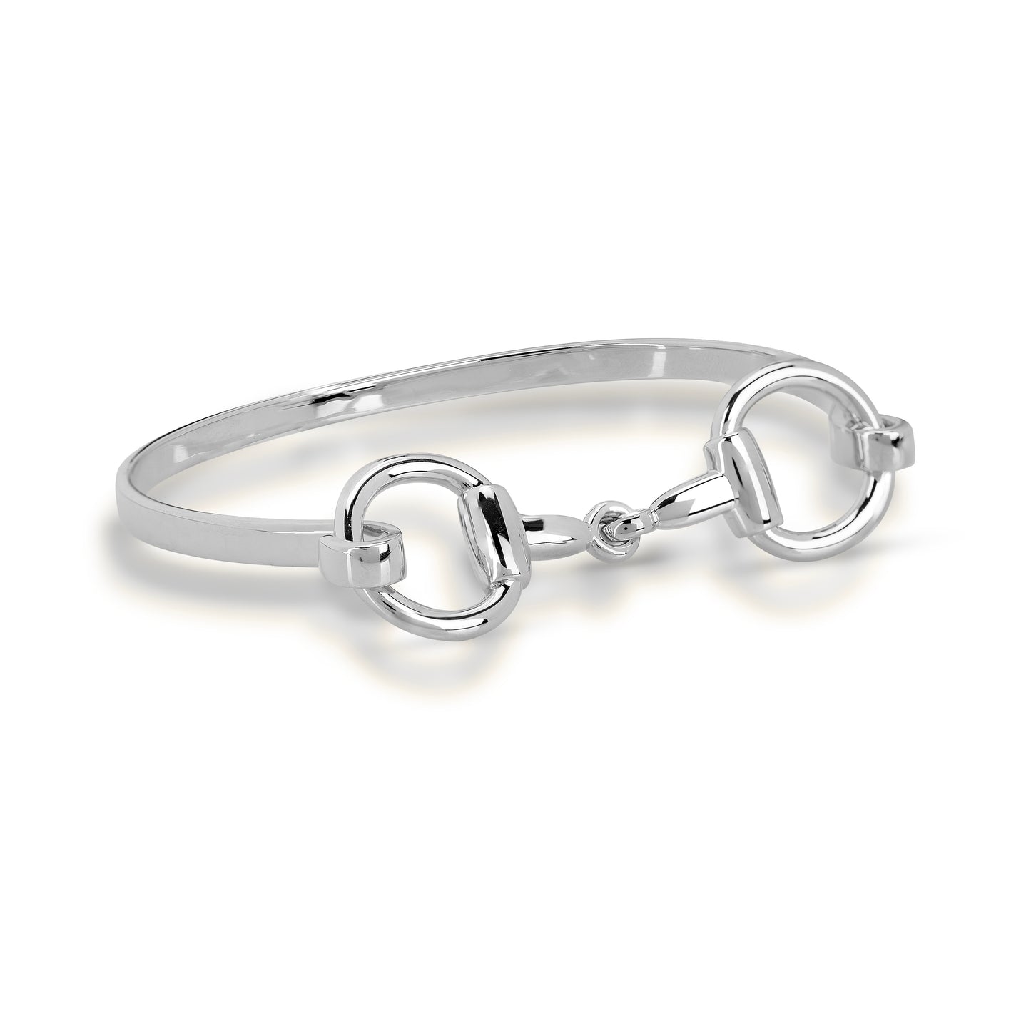 Brass Silver-plated Snaffle Bit Bracelet
