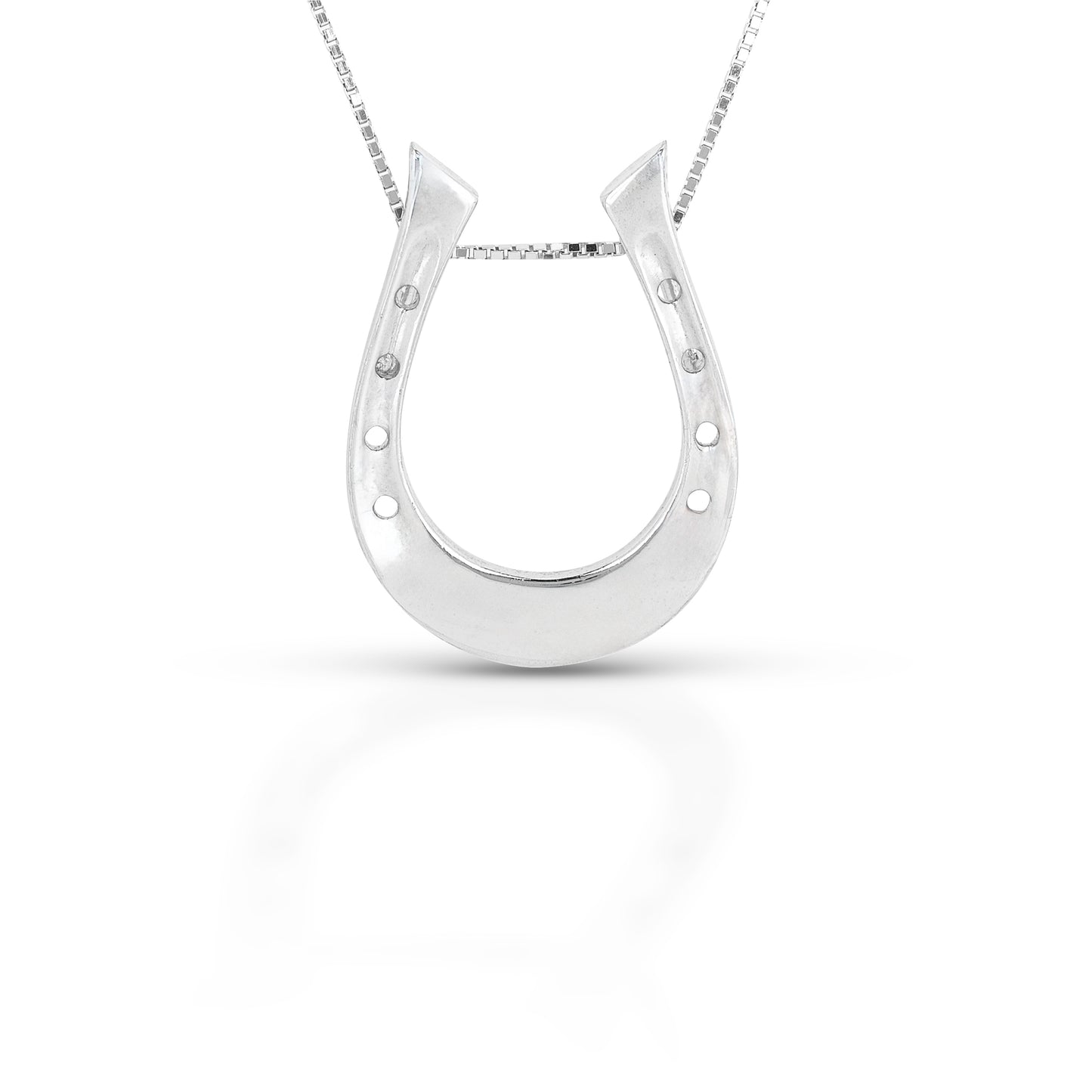 Brass Small Horseshoe Pendent