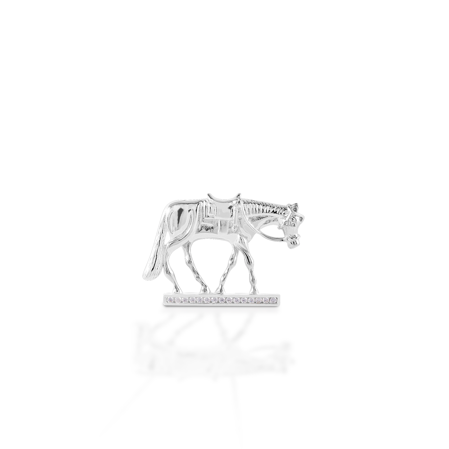 Kelly Herd Western Horse Pendant - 14K White Gold