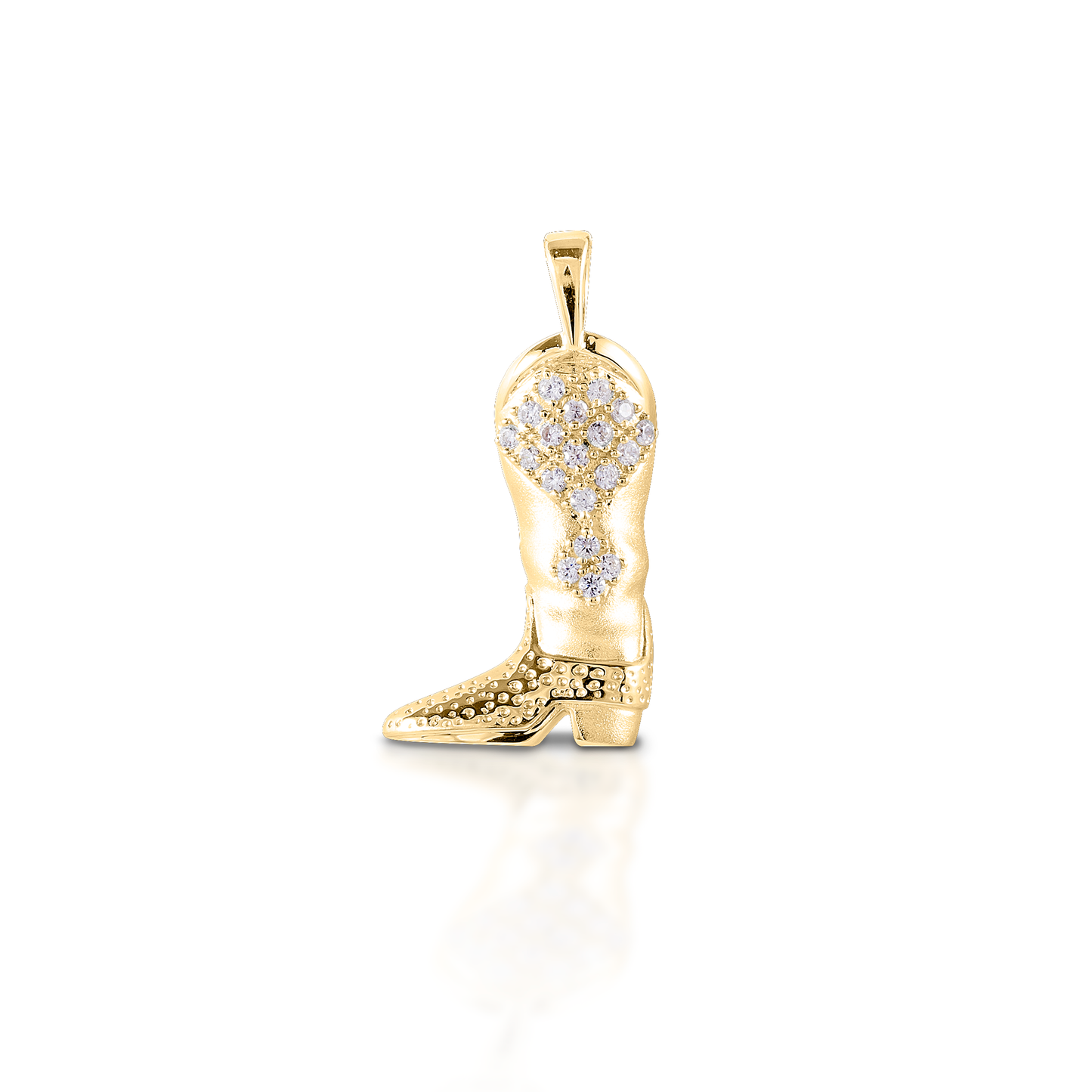 Kelly Herd Western Boot Pendant - 14K Yellow Gold