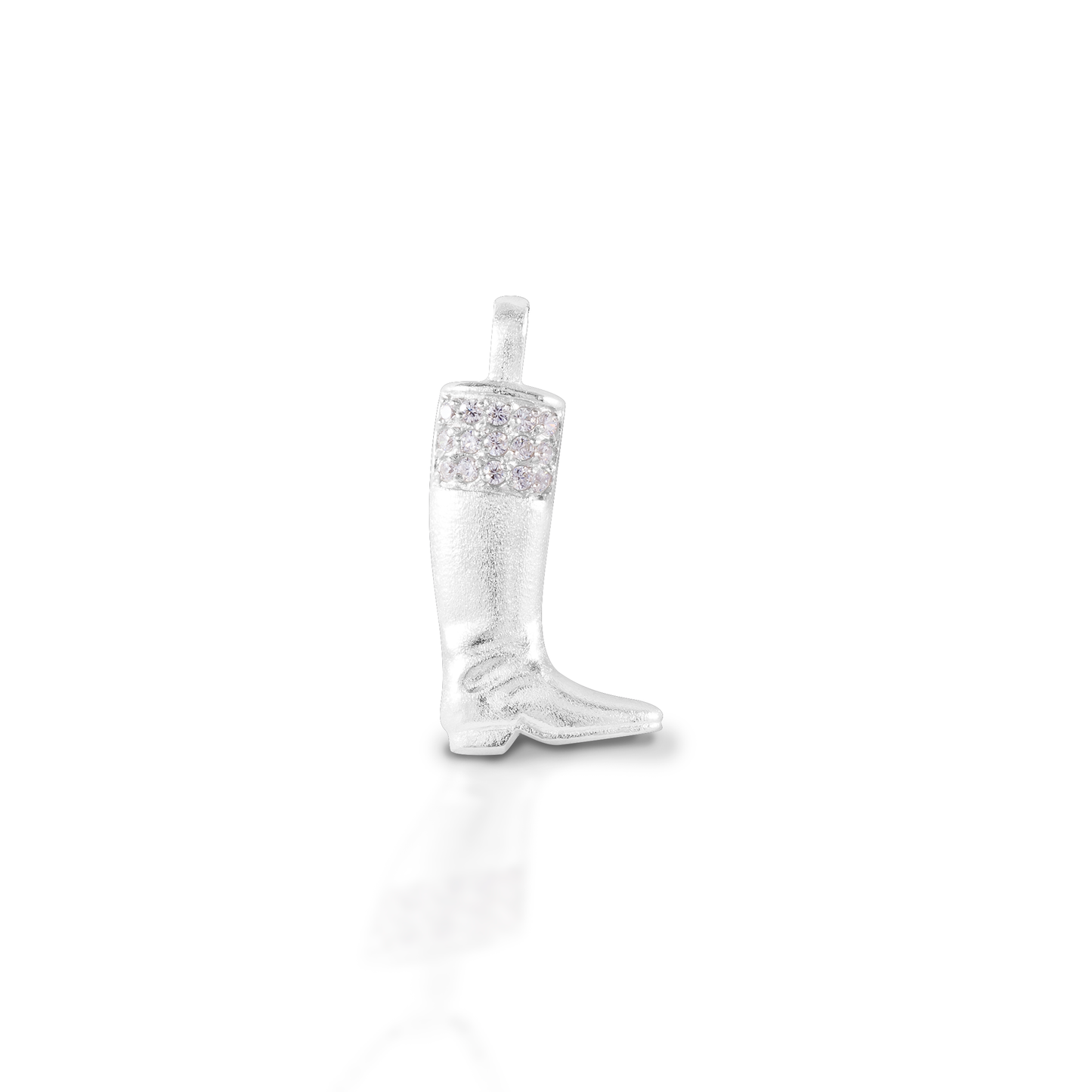 Kelly Herd English Boot Pendant - 14K White Gold
