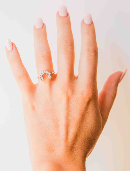 Kelly Herd Horseshoe Ring - Sterling Silver