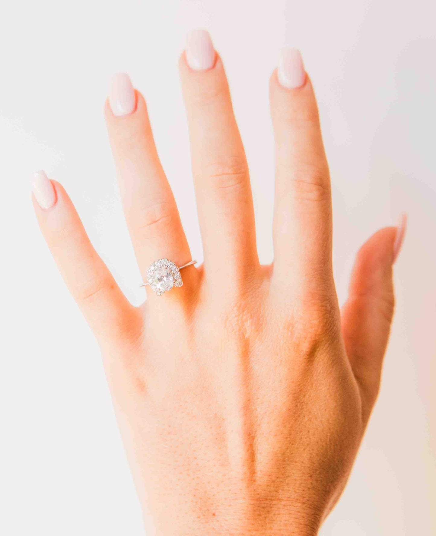 Kelly Herd Oval Solitaire Horseshoe Ring - Sterling Silver