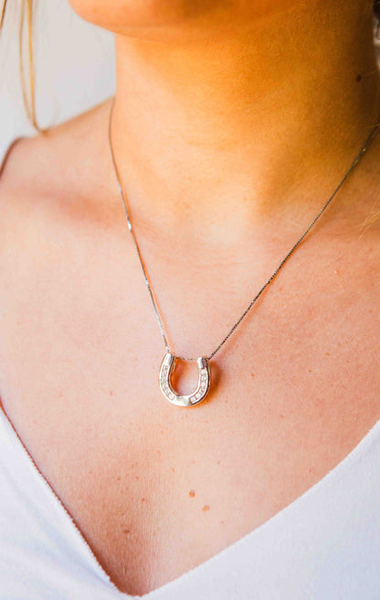 Kelly Herd Large Horseshoe Pendant - Sterling Silver