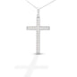 Brass clear studded cross pendent