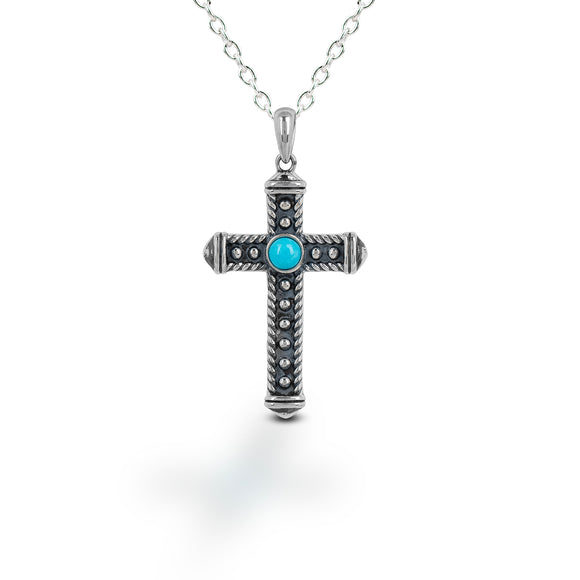 Southwest Cross Pendant Necklace