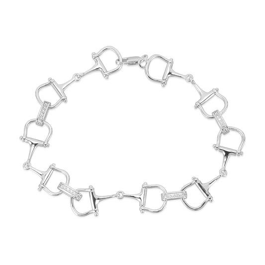 Brass D-Ring Bit Bracelet