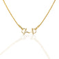 Small Brass Gold-plated D-Ring Bit Necklace