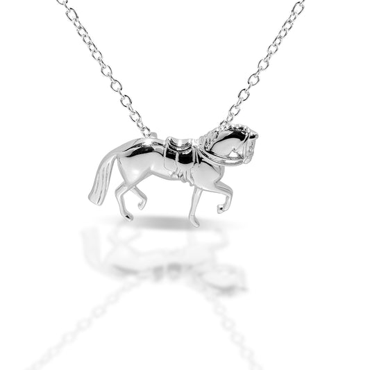 Brass Dressage horse necklace