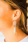 Kelly Herd Dream Catcher Dangle Earrings - Sterling Silver