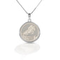 Brass Jumping Medallion Necklace