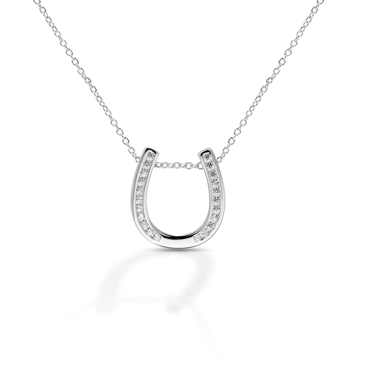 Kelly Herd plain studded horseshoe necklace