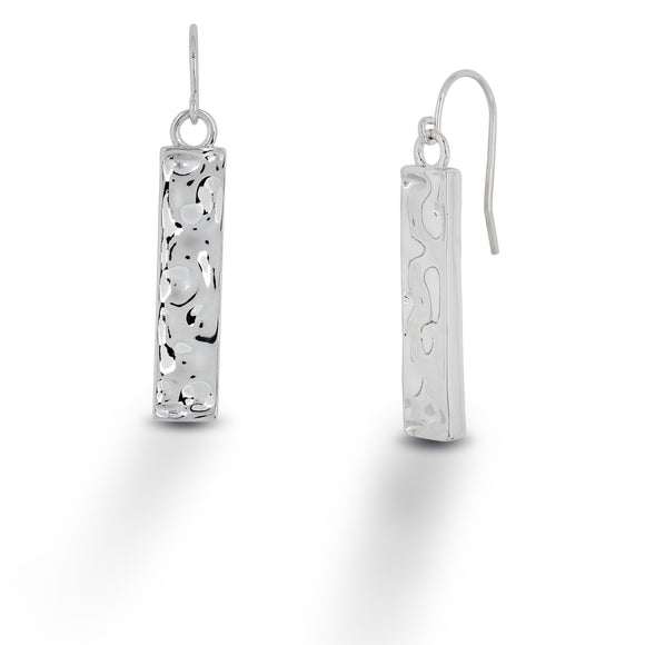 Hammered Earrings - Sterling Silver