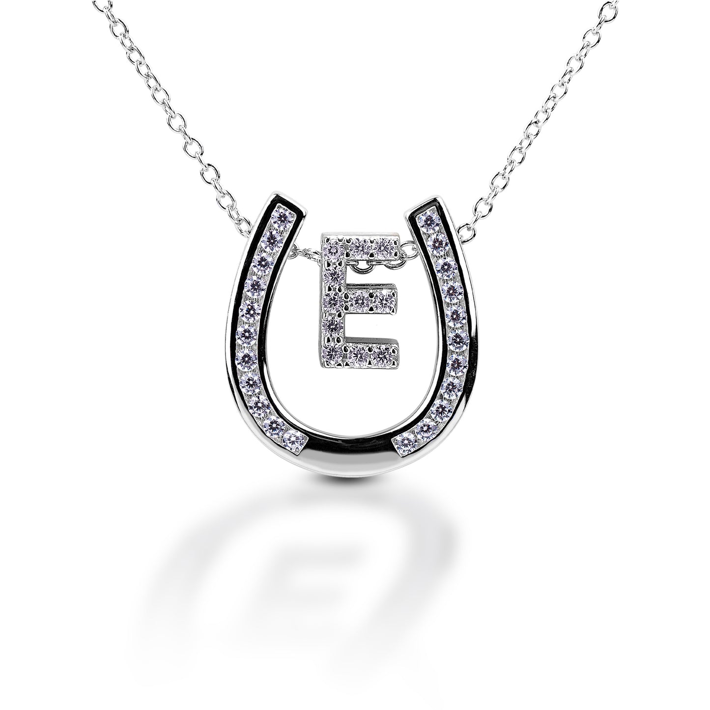 Kelly Herd Horseshoe Initial Necklace