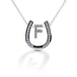 Kelly Herd Horseshoe Initial Necklace