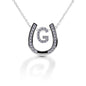 Kelly Herd Horseshoe Initial Necklace
