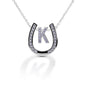 Kelly Herd Horseshoe Initial Necklace