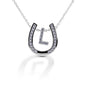 Kelly Herd Horseshoe Initial Necklace