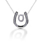 Kelly Herd Horseshoe Initial Necklace
