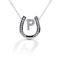 Kelly Herd Horseshoe Initial Necklace