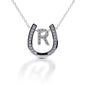 Kelly Herd Horseshoe Initial Necklace