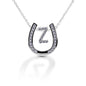 Kelly Herd Horseshoe Initial Necklace