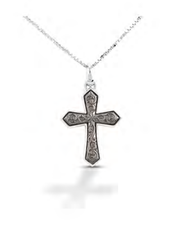 Small Brass Engraved cross