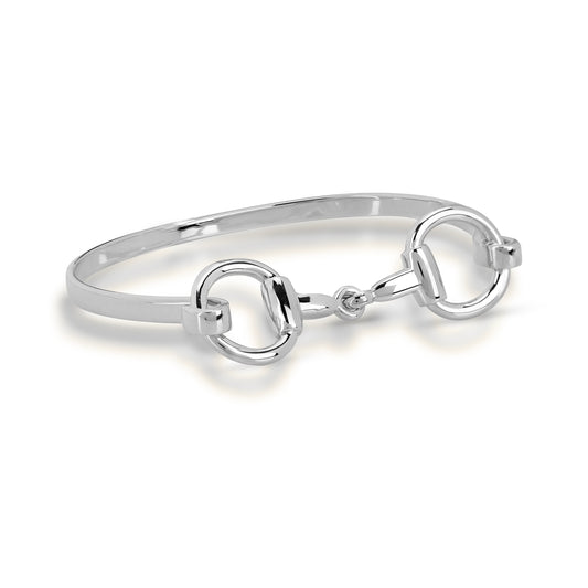 Brass Silver-plated Snaffle Bit Bracelet