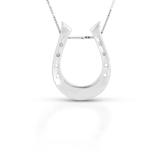 Brass Small Horseshoe Pendent