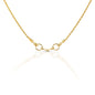 Small Gold-plated Brass Snaffle Bit Necklace