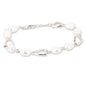 Brass Pearl Stirrup Bracelet