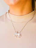 Kelly Herd Trail Horse Pendant - Sterling Silver