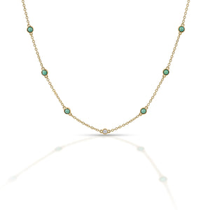 Kelly Herd Gold Turquoise Necklace