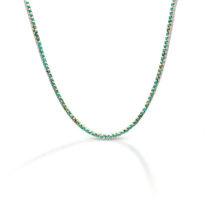 Kelly Herd Kingman Turquoise Tennis Necklace