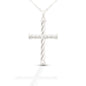 Brass Rope Cross Pendent
