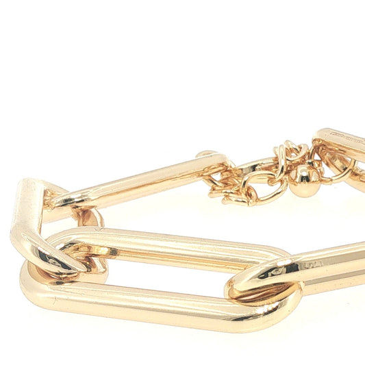 Kelly Herd Brass Gold-Plated Paper Clip Bracelet