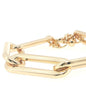 Kelly Herd Brass Gold-Plated Paper Clip Bracelet