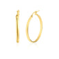 Kelly Herd Dome 3.5mm Gold Hoop Earrings