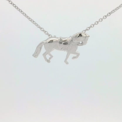 Brass Dressage horse necklace