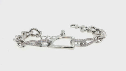 Kelly Herd Brass English Stirrup Bracelet