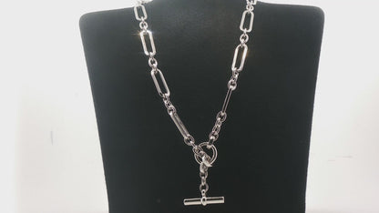Kelly Herd Brass Paper Clip Toggle Necklace