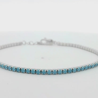 Kelly Herd Small Turquoise Tennis Bracelet