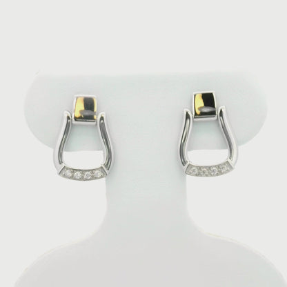 Kelly Herd Oxbow Stirrup Post Back Earrings - Sterling Silver