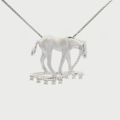 Kelly Herd Foal & Halter Pendant - Sterling Silver