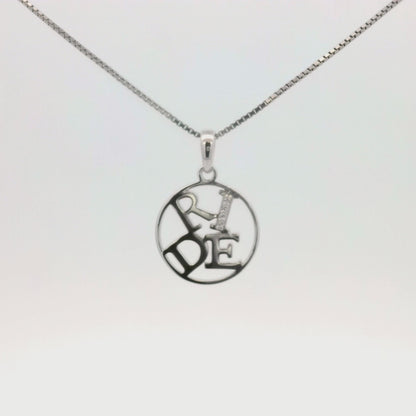 Kelly Herd Ride Pendant - Sterling Silver