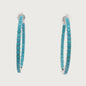 Kelly Herd turquoise Hoop earrings - 45mm