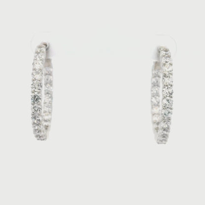 Kelly Herd Hoop Vault Lock Earrings 24mm