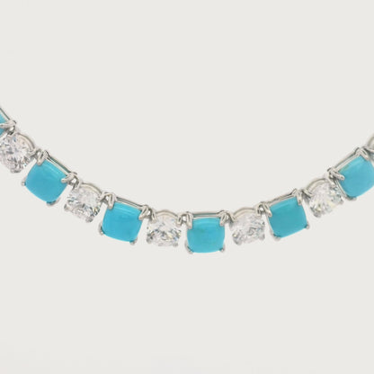 Kelly Herd Clear and Sleeping Beauty Necklace