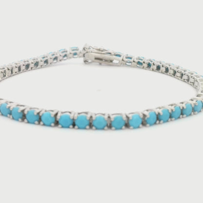 Kelly Herd Large Turquoise Clasp Bracelet